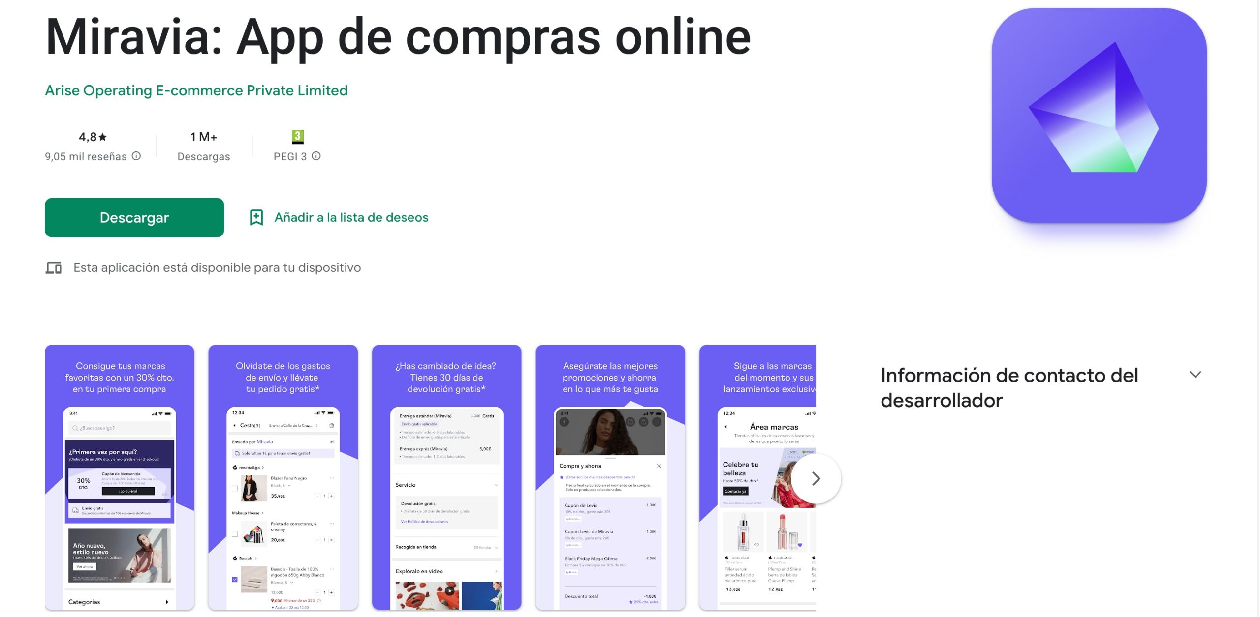 Miravia se cuela entre las apps más descargadas en Google Play España ...